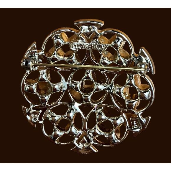 Sarah Coventry Gold-tone, Multi-Color 2” Brooch / NWOT - Picture 4 of 5